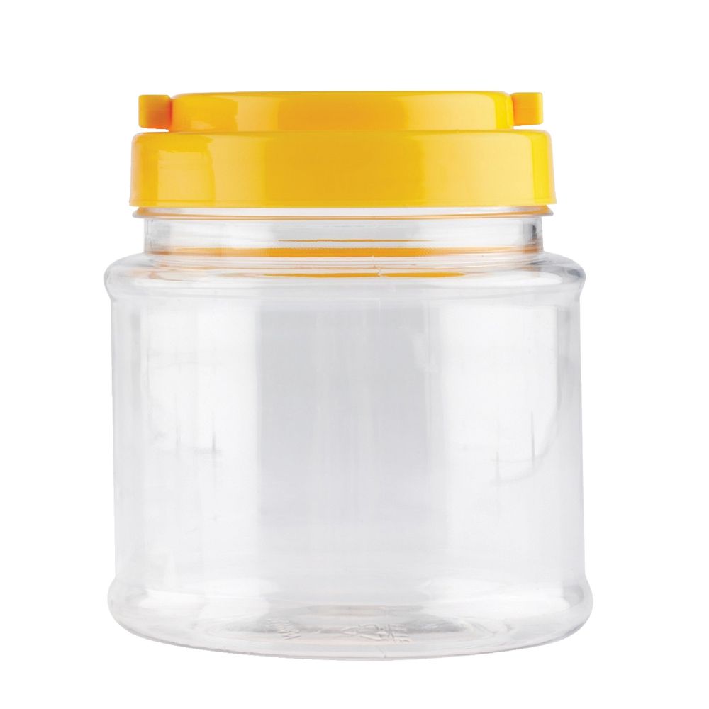 Clear Jar with Screw on Cap 700ml  EC